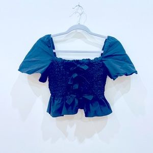 Black Anthropologie Top